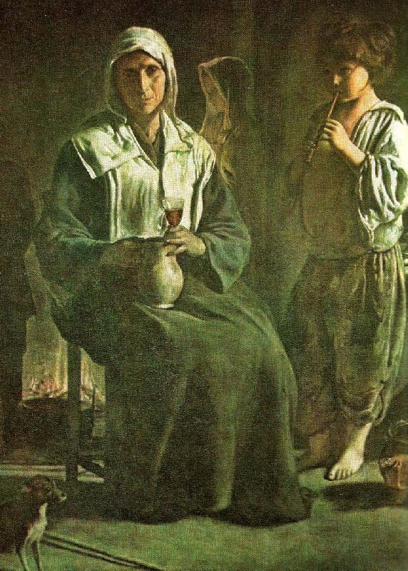 Louis Le Nain fransk bondkvinna oil painting picture